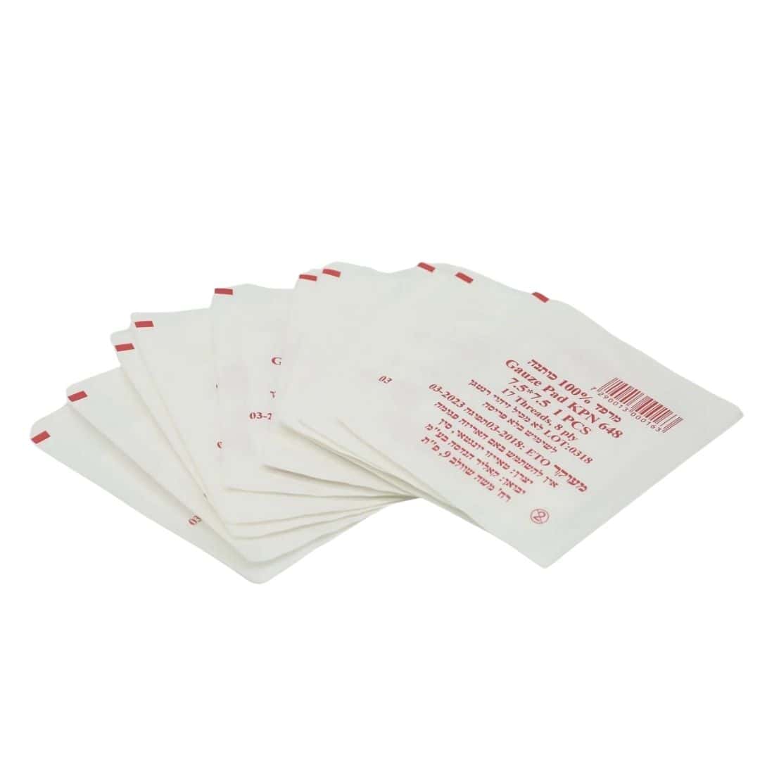 פד גזה סטרילי 7.5 7.5