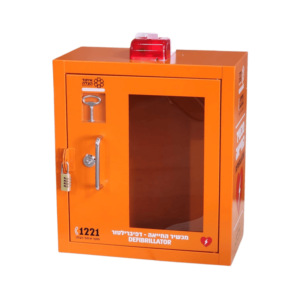 ארון לדפיברילטור איחוד הצלה