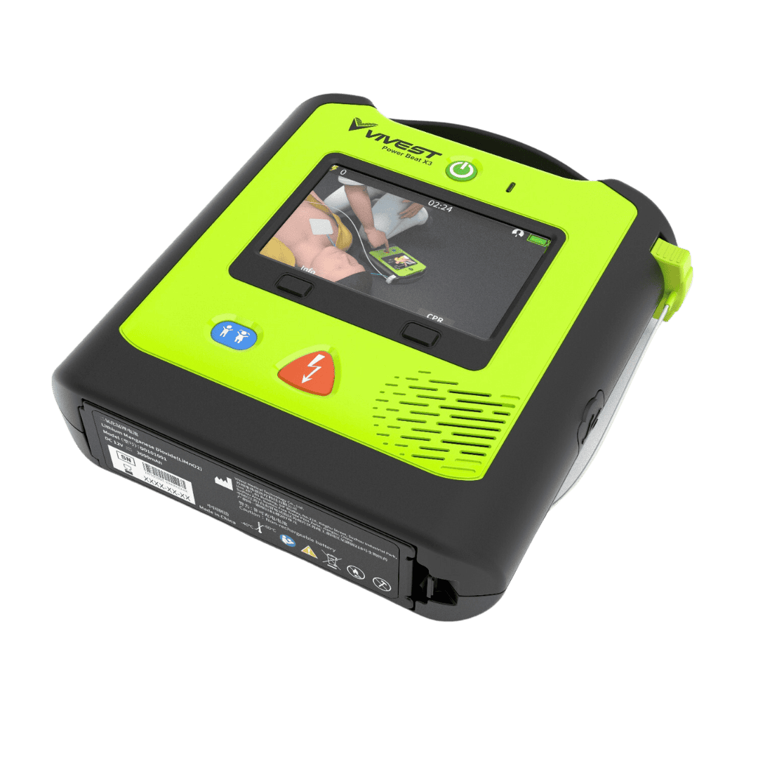 ⁦דפיברילטור vivest PowerBeat X3 - עם מסך תצוגה⁩ &ndash; תמונה ⁦3⁩