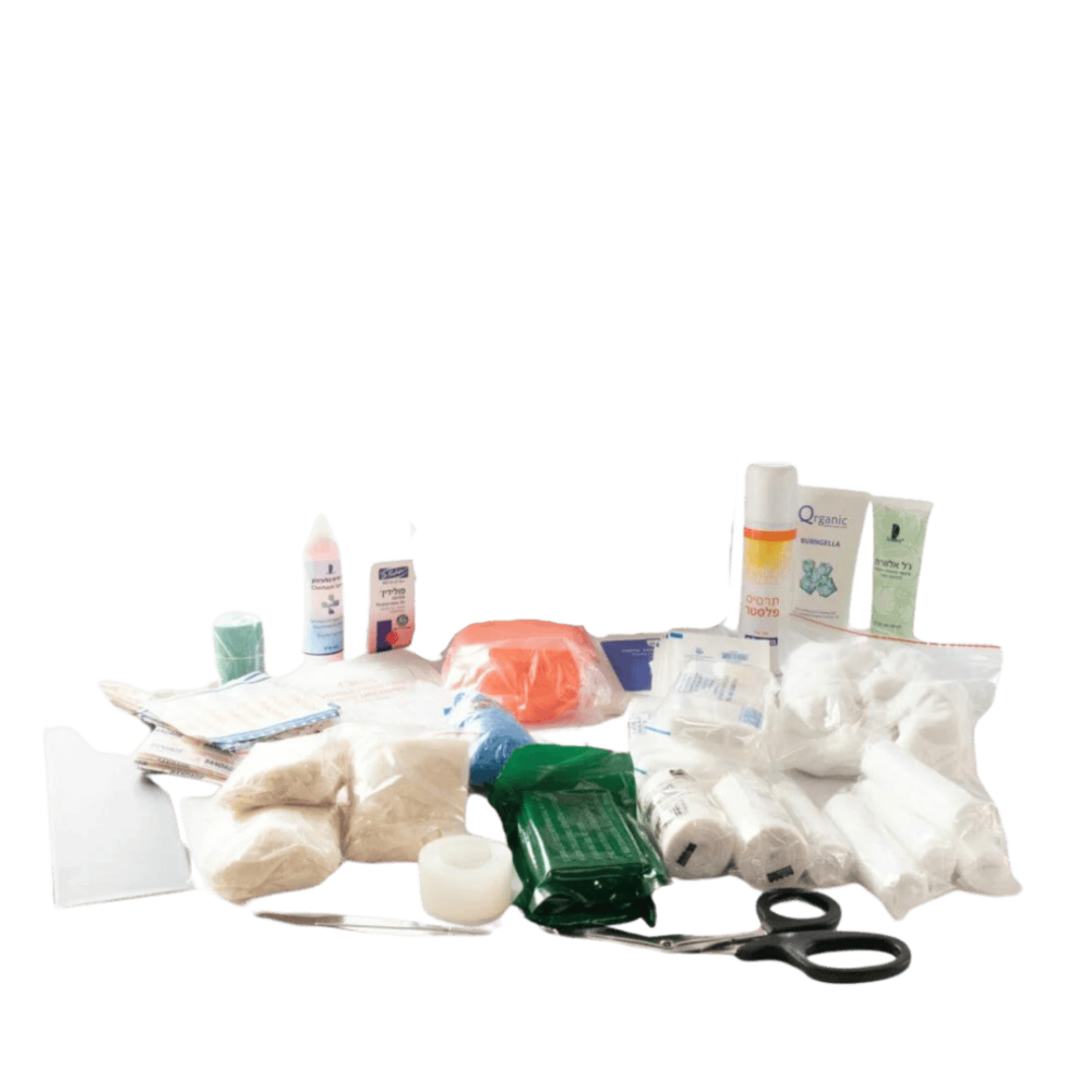 ערכת ציוד עזרה ראשונה למילוי בארון