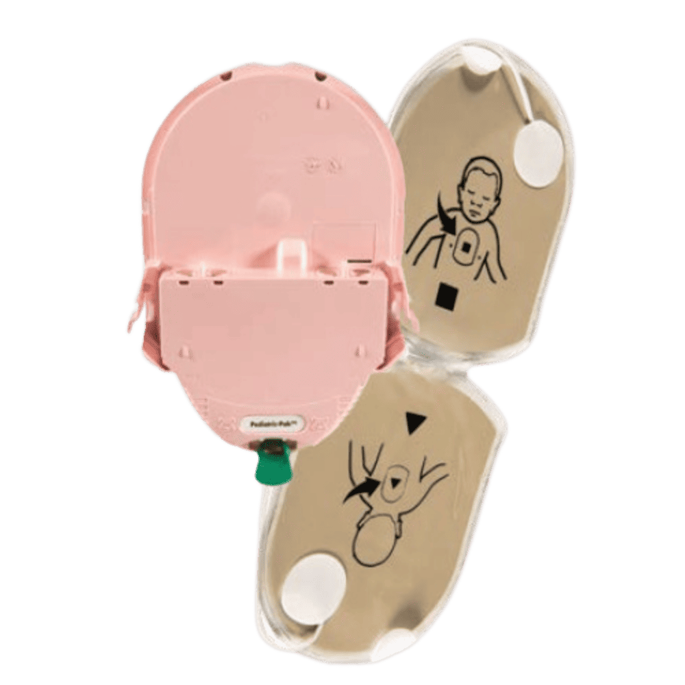 סוללה ומדבקת ילדים לדפיברלטור 350P - תוצרת HEARTSINE